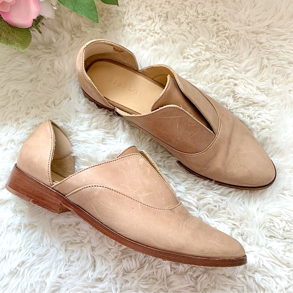 Nisolo Emma D’Orsay Leather Slip on Oxford